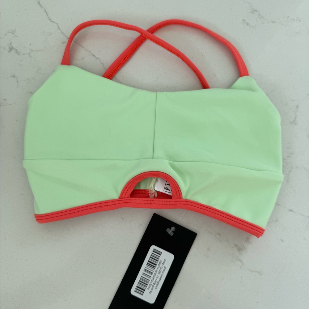 Five Dancewear Mint Green and Coral Motiv8 Bra